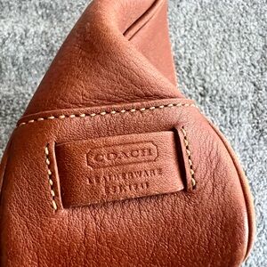 Coach Pebbled Leather Shoulder Bag - Warm Chestnut